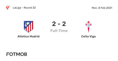 scors vigo|Atlético Madrid vs Celta Vigo live score, H2H and lineups